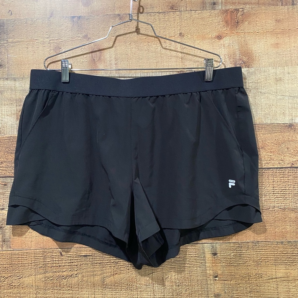 Fila Black Athletic Running Shorts Size XXL